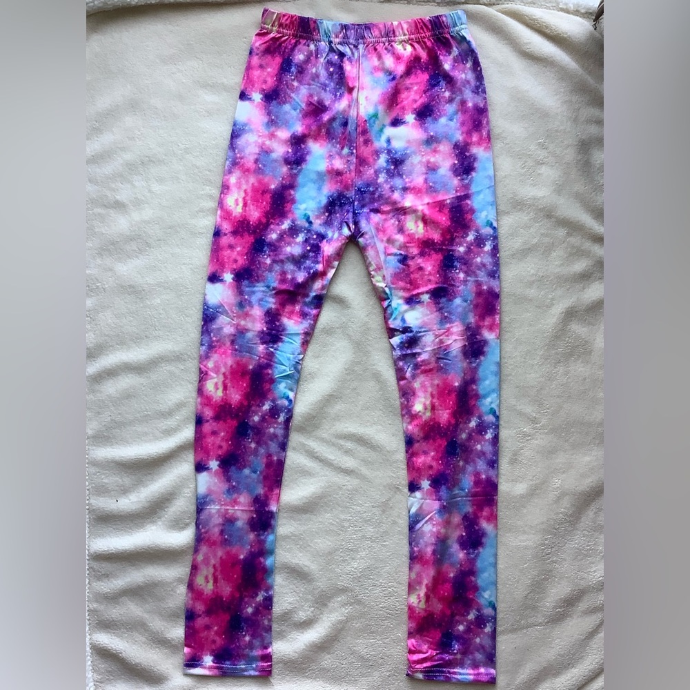 SheeCute Girls tie dye galaxy leggings